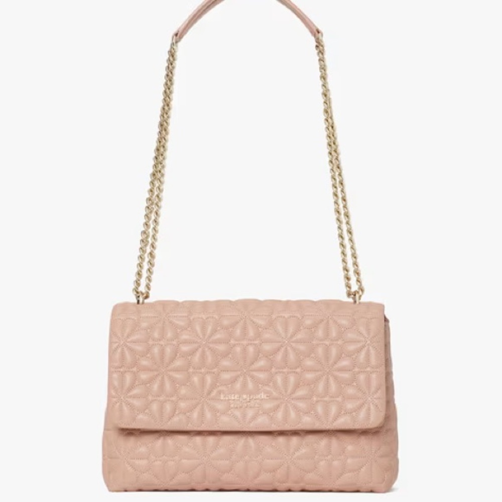 Kate Spade Bloom Quilted Leather Large Flap Shoulder Bag